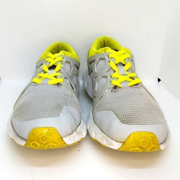 Reebok Hexaffect Mens Pre-owned Gray w/Neon Yellow Running Sneakers - sz. 12 - Picture 2 of 6